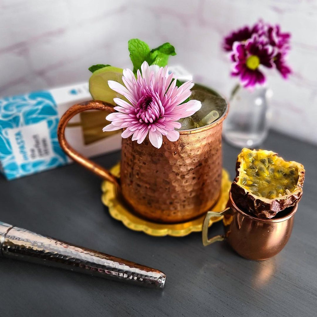 Tropical Marmalade Mule crafted by @cocktailwitchnyc