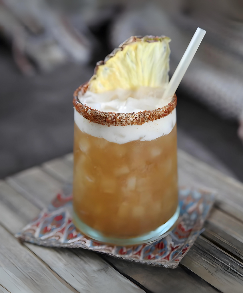 Jittery Pineapple crafted by @theresidentmixologist
