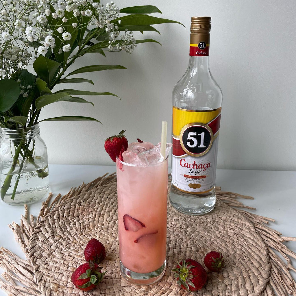 Strawberries & Coconut crafted by @unofficialmixologist
