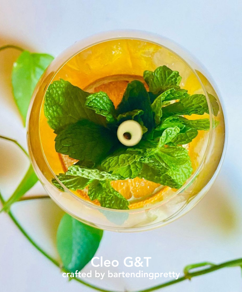 Cleo G&T crafted by @bartendingpretty