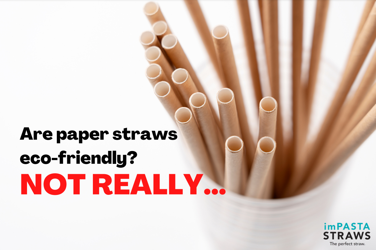 Are Paper Straws EcoFriendly? Not Really! imPASTAstraws