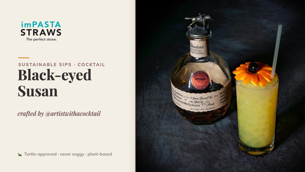 Black-eyed Susan crafted by @artistwithacocktail