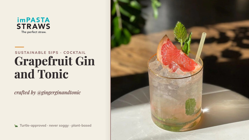 Grapefruit Gin and Tonic crafted by @gingerginandtonic