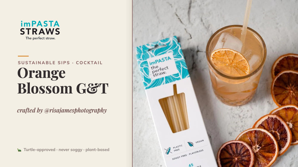 Orange Blossom G&T crafted by @risajamesphotography