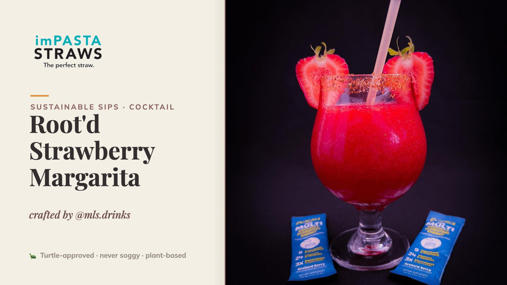 Root'd Strawberry Margarita crafted by @mls.drinks