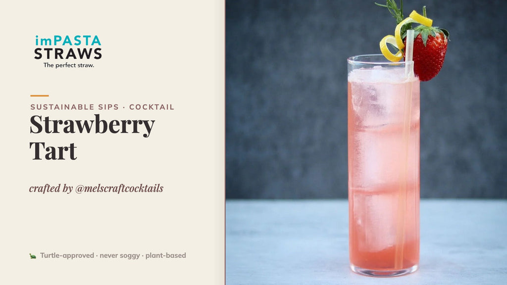 Strawberry Tart by @melscraftcocktails