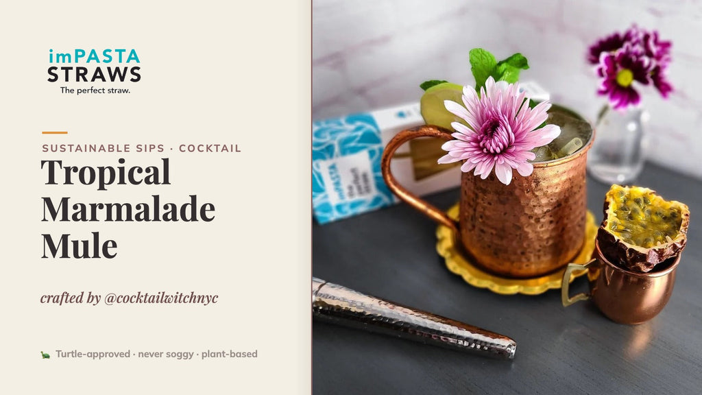 Tropical Marmalade Mule crafted by @cocktailwitchnyc